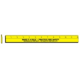 12" Plastic Rulers Single Beveled (Custom)